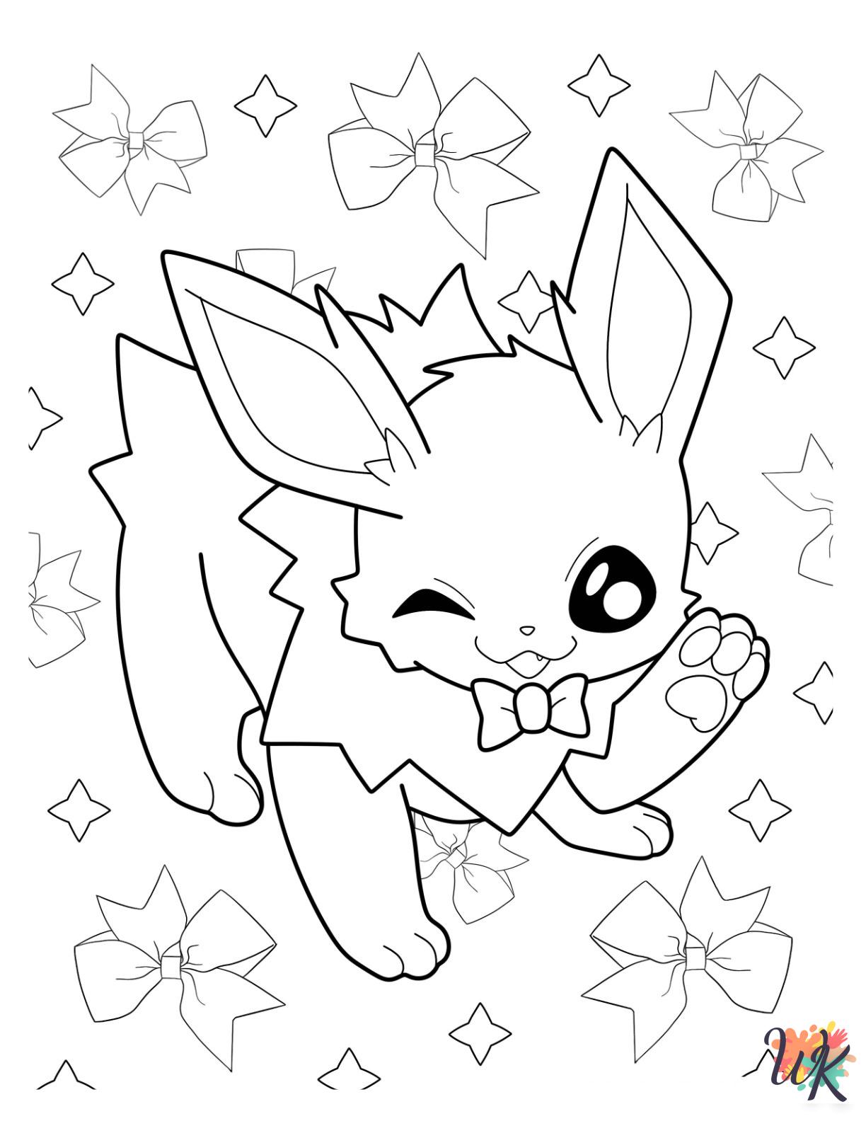 free Jolteon printable coloring pages