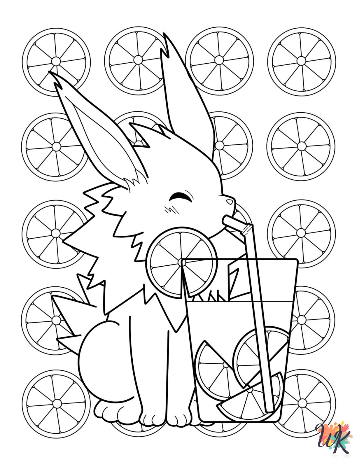 Jolteon decorations coloring pages
