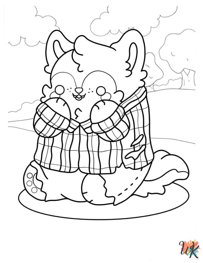 Kawaii coloring pages for kids