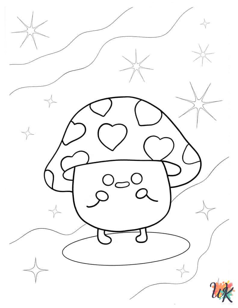 Kawaii coloring pages for adults easy