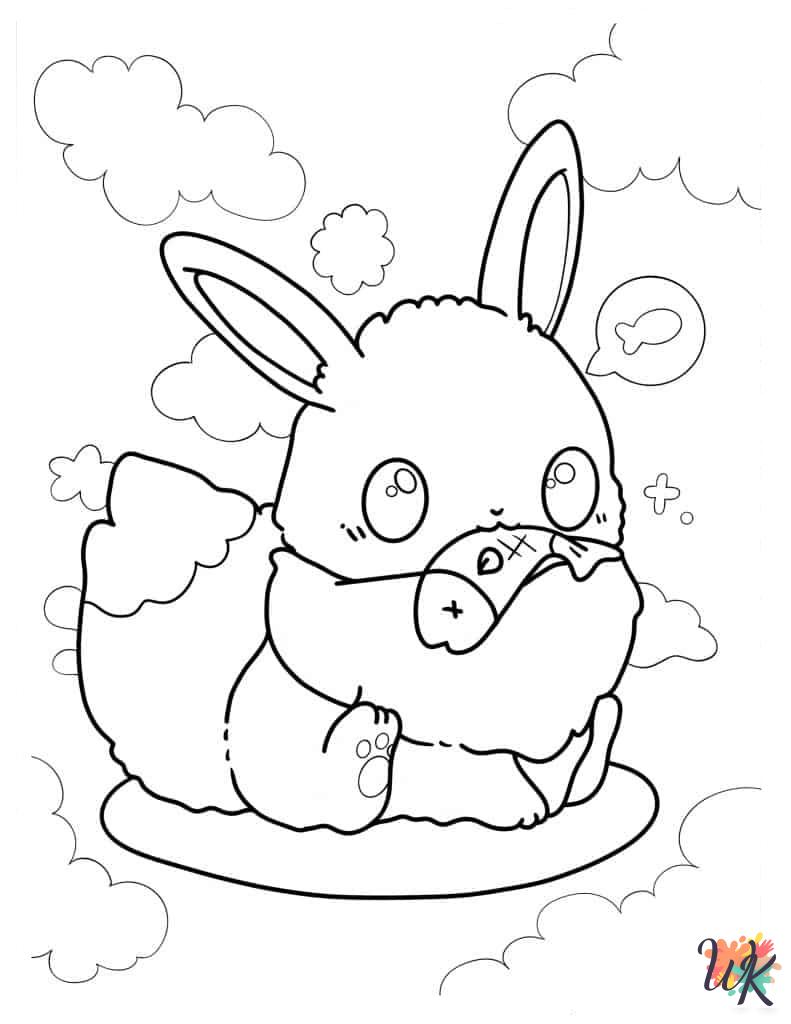detailed Kawaii coloring pages for adults