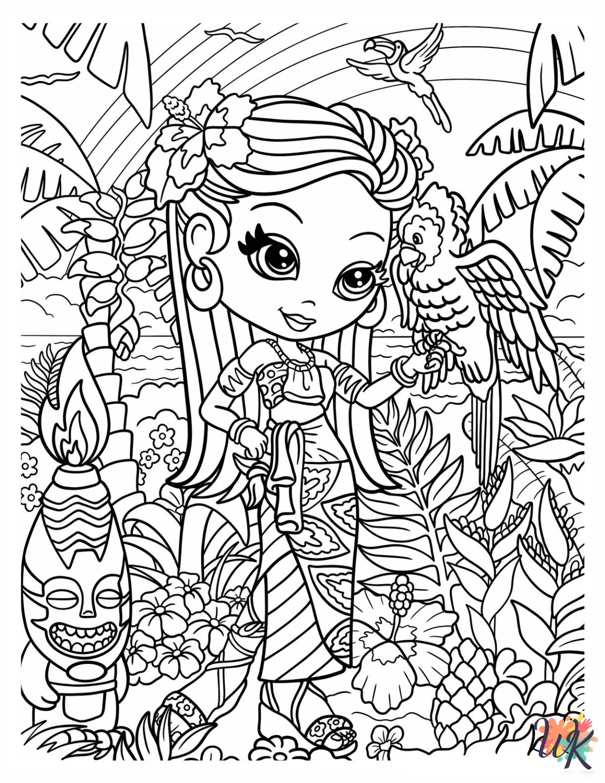 Lisa Frank coloring pages for preschoolers