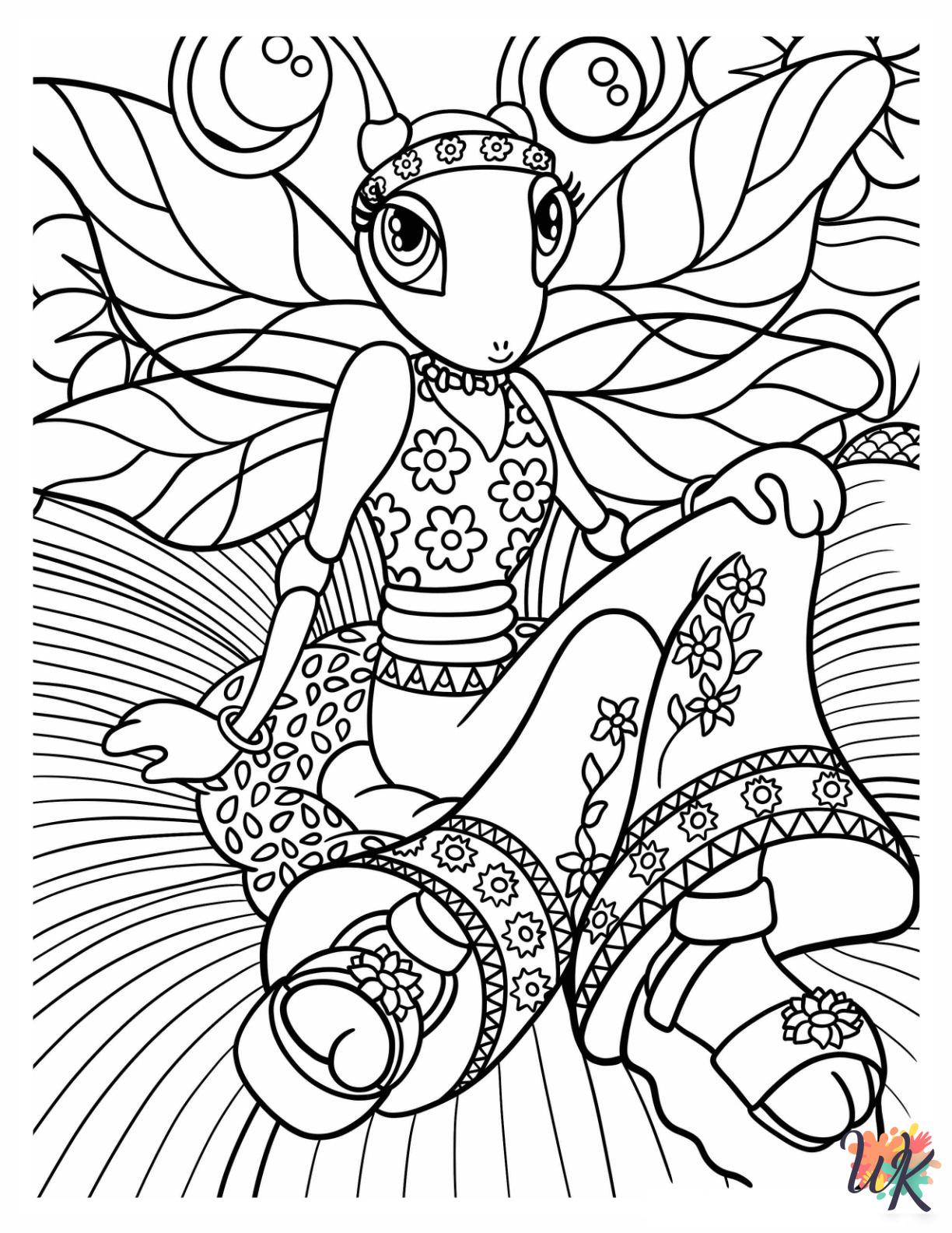 Lisa Frank printable coloring pages