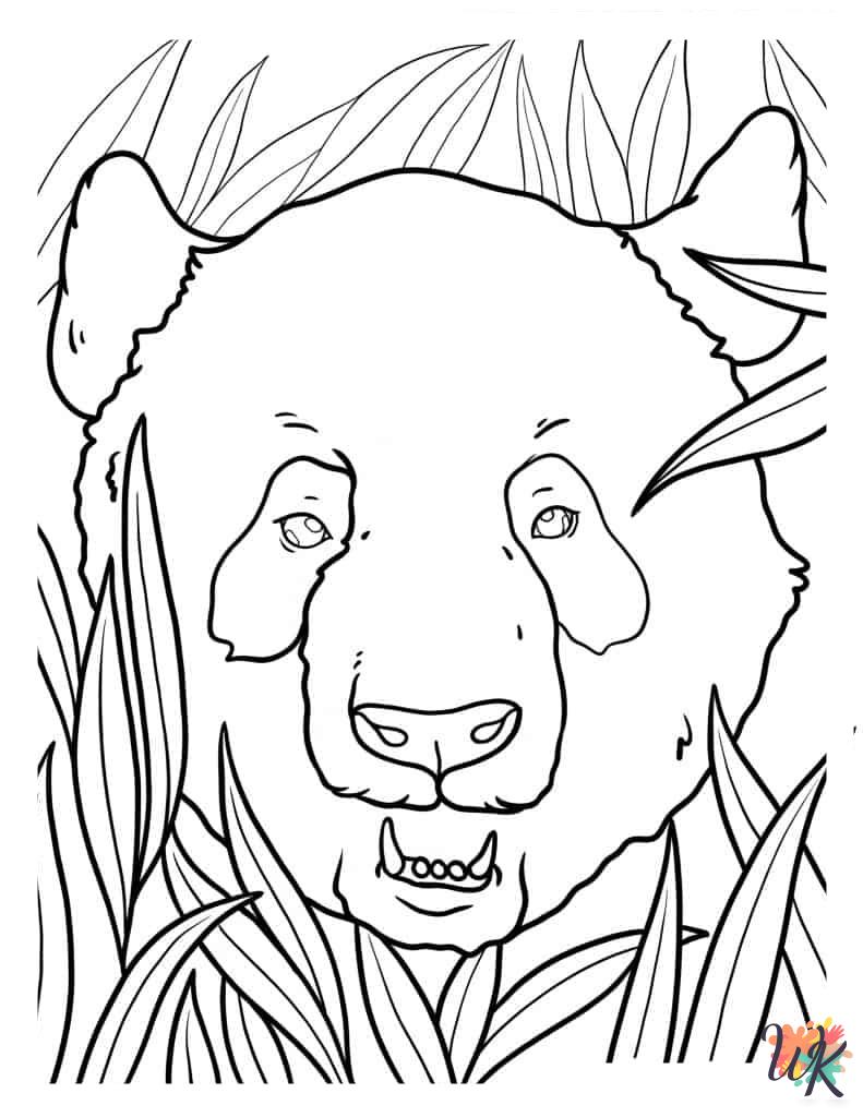 printable Panda coloring pages for adults