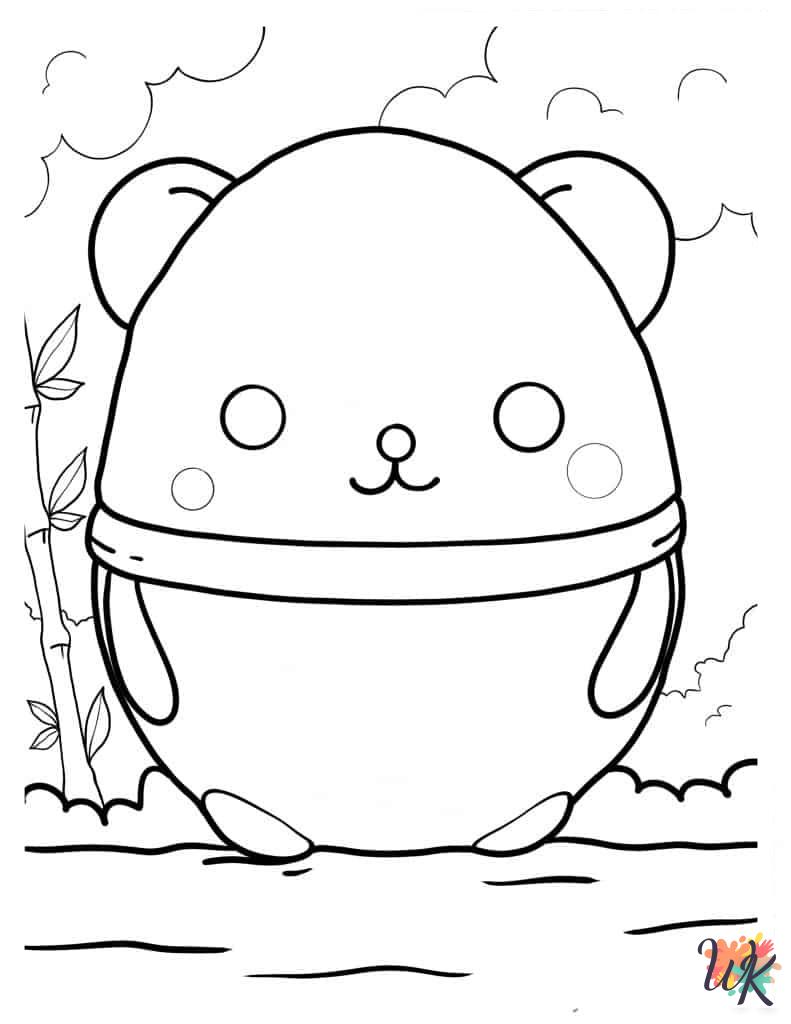 easy Panda coloring pages