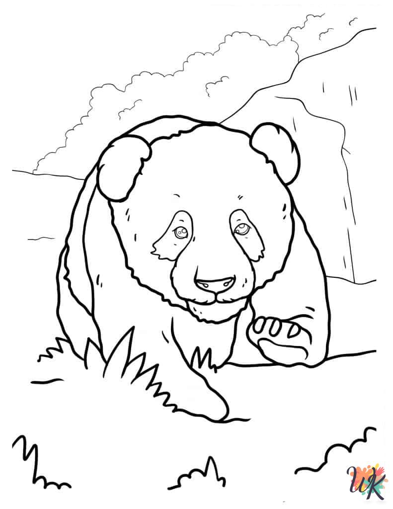 free Panda coloring pages