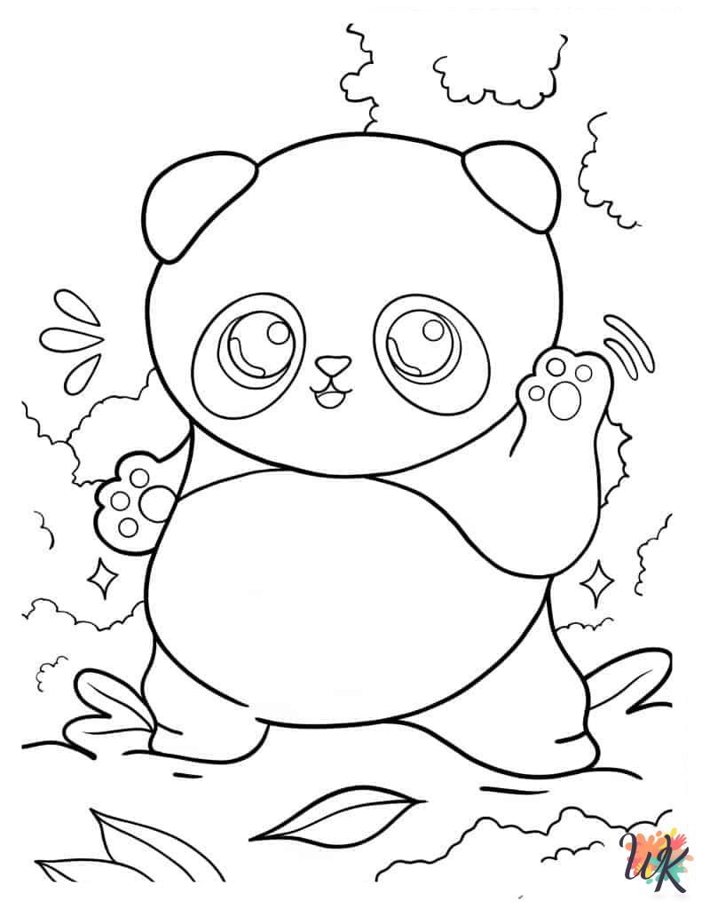 Panda coloring pages printable free
