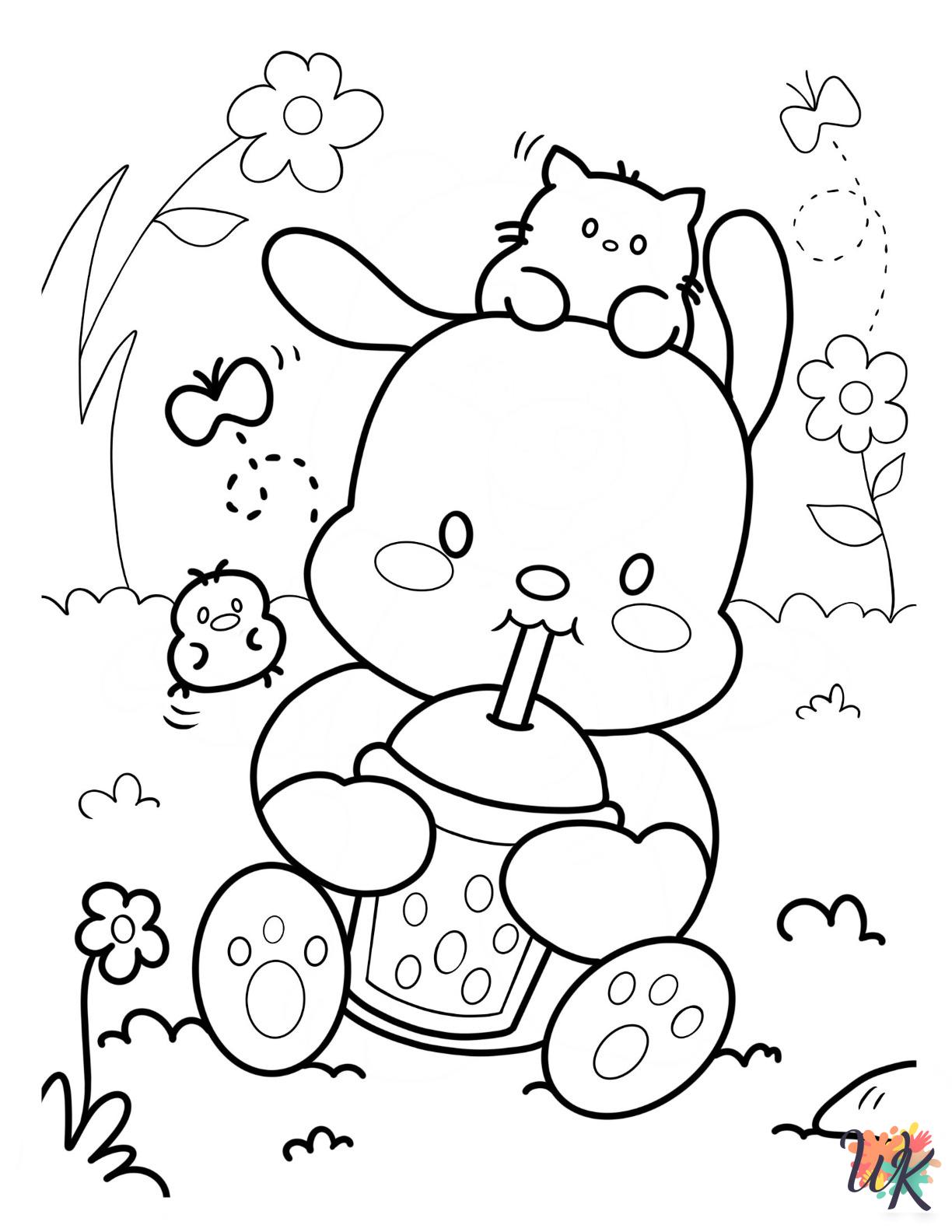 free Pochacco coloring pages pdf