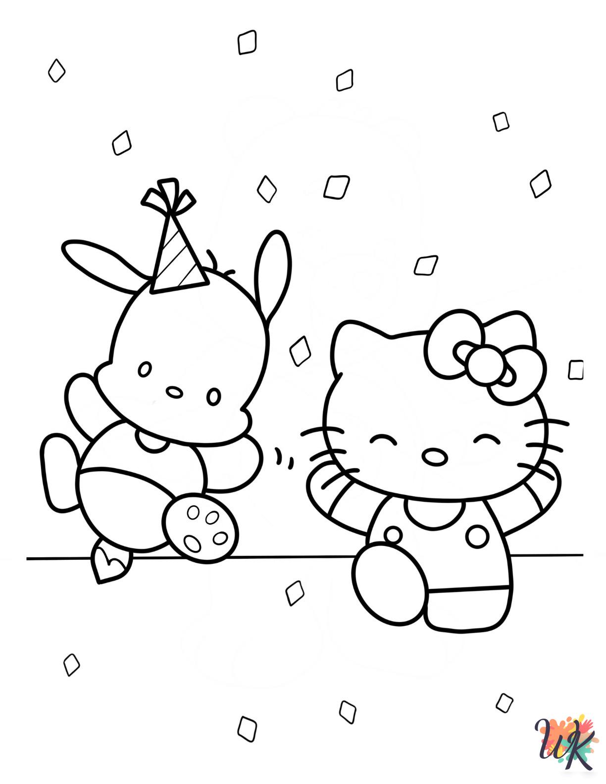 free printable Pochacco coloring pages for adults