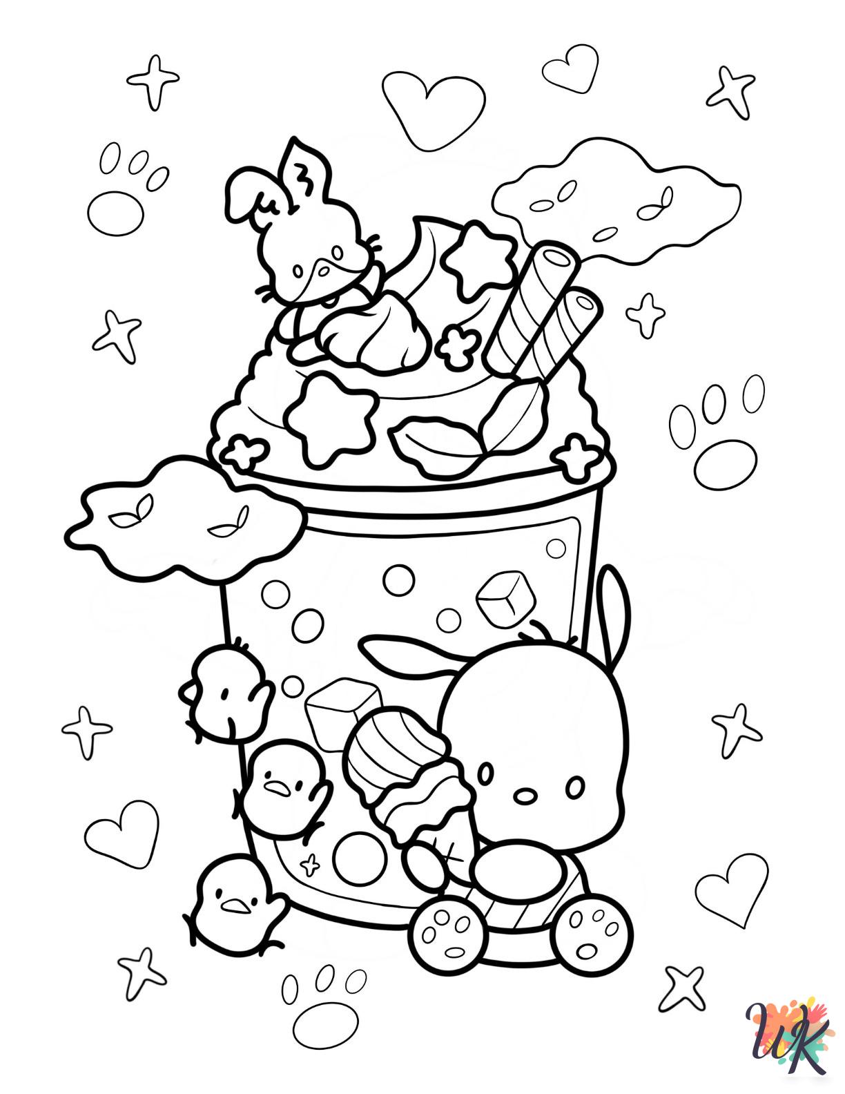 cute Pochacco coloring pages