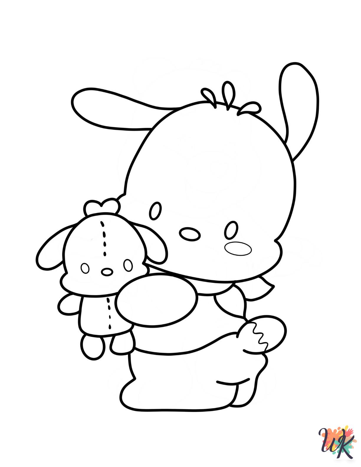 free Pochacco printable coloring pages