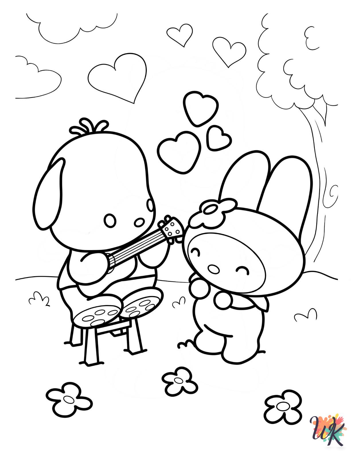 Pochacco coloring pages for kids