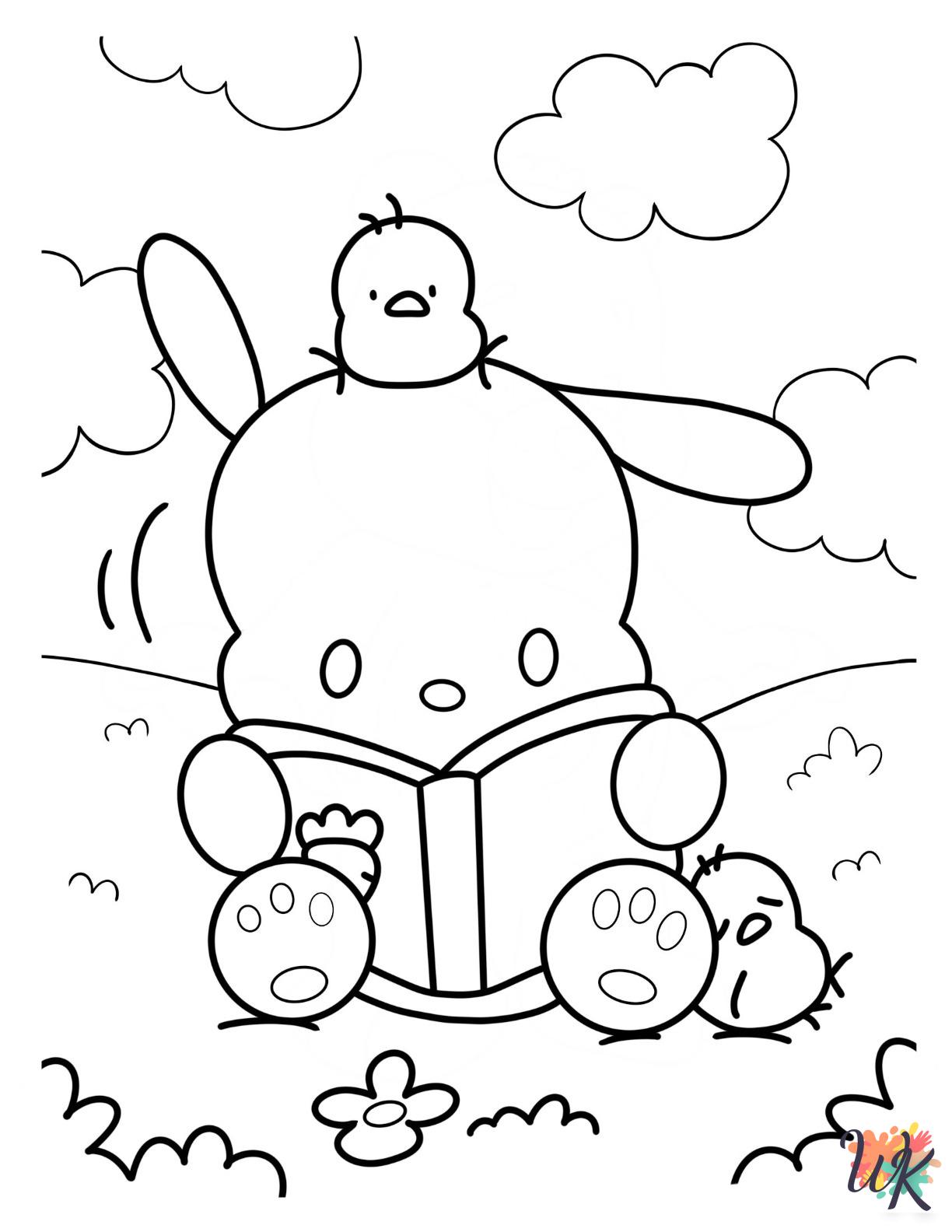 adult Pochacco coloring pages 1
