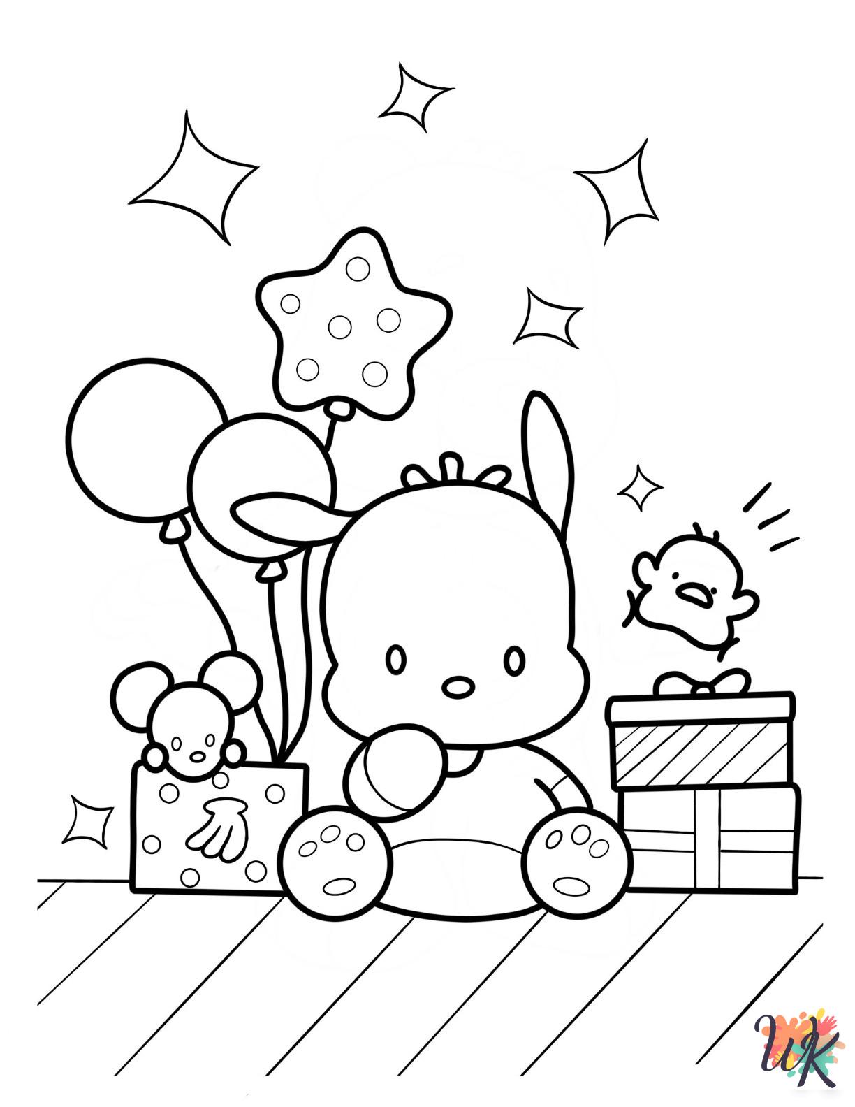 Pochacco coloring pages for adults pdf 1