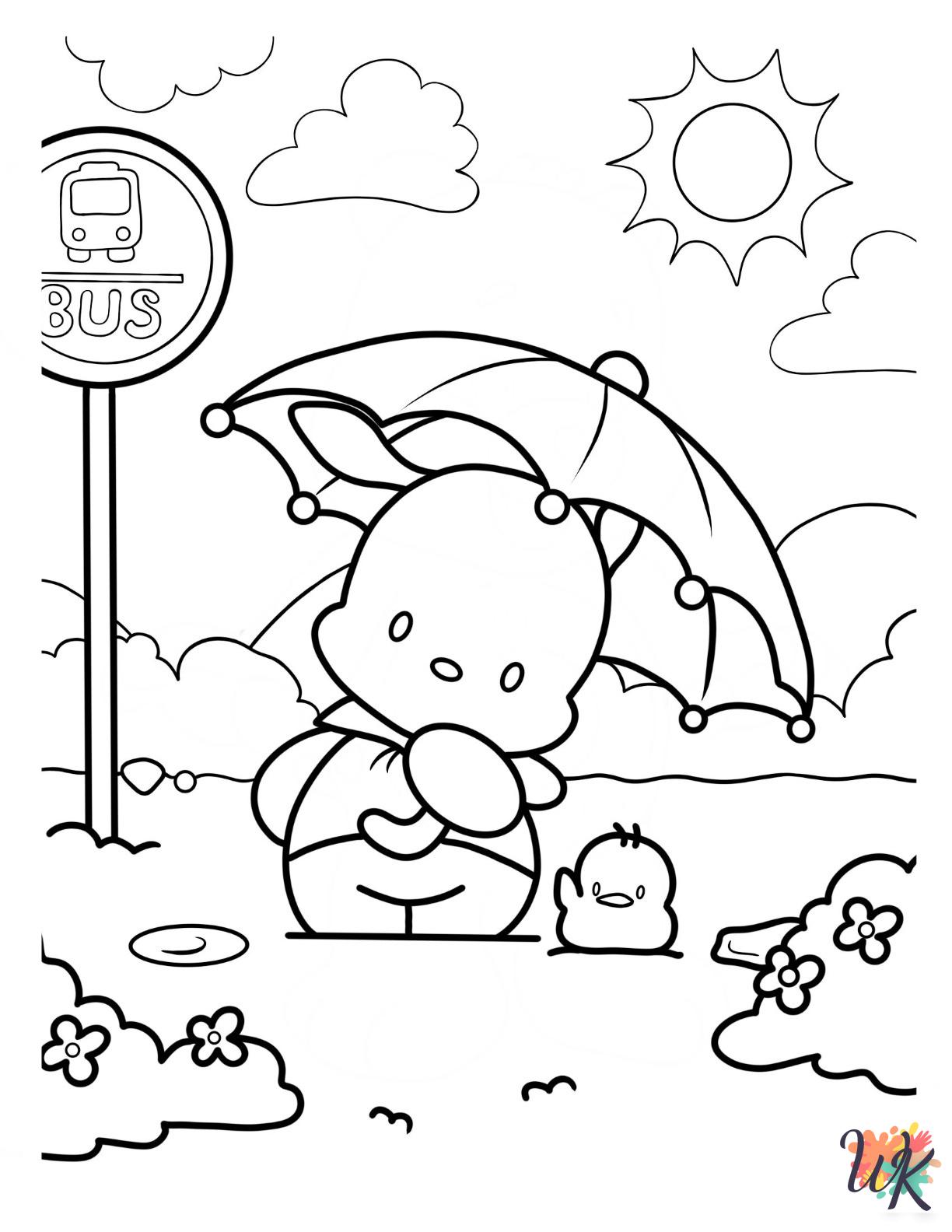 coloring pages for kids Pochacco