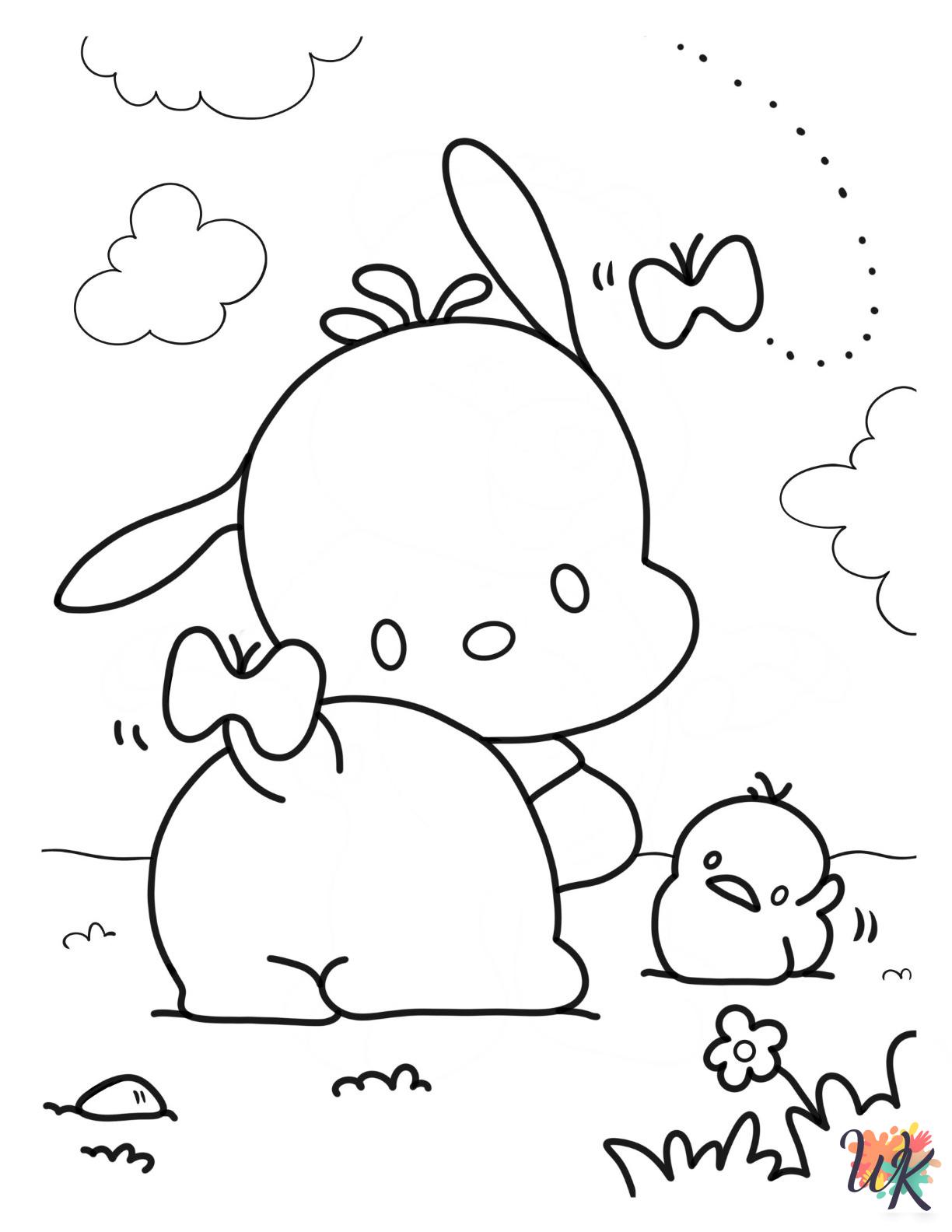 merry Pochacco coloring pages 1
