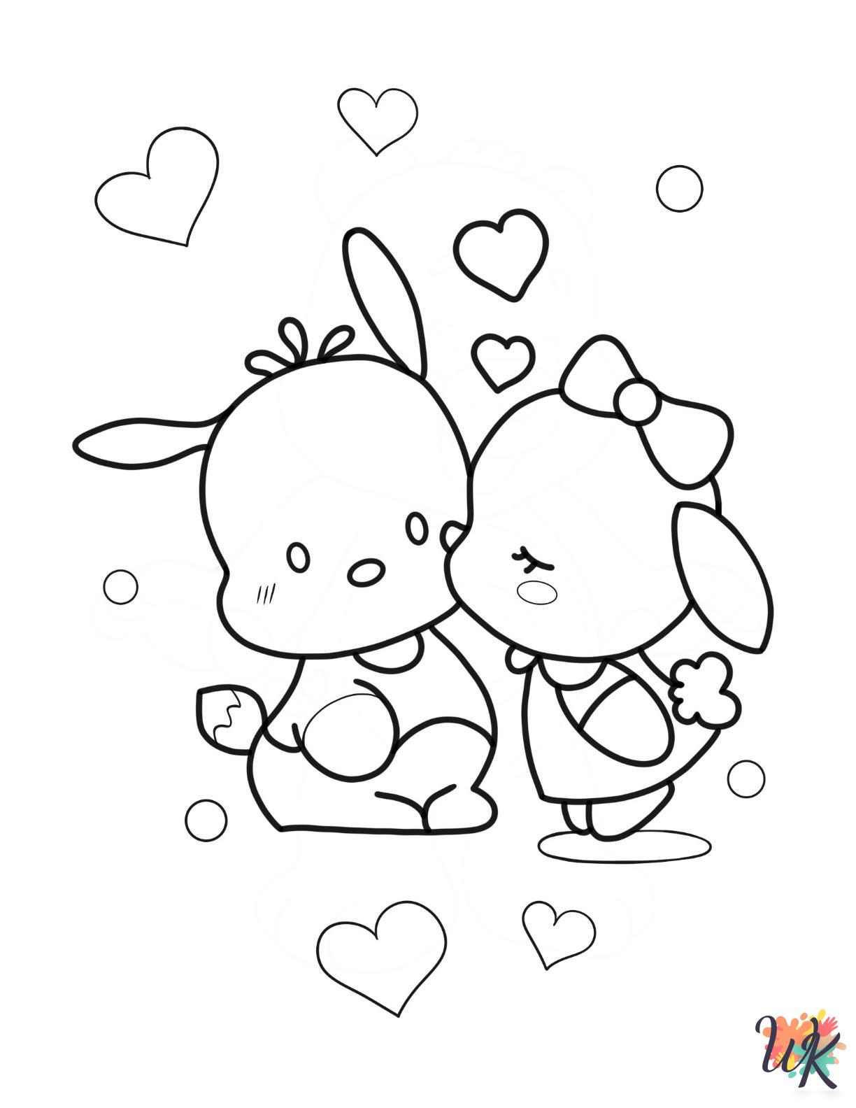 Pochacco coloring pages printable free 1