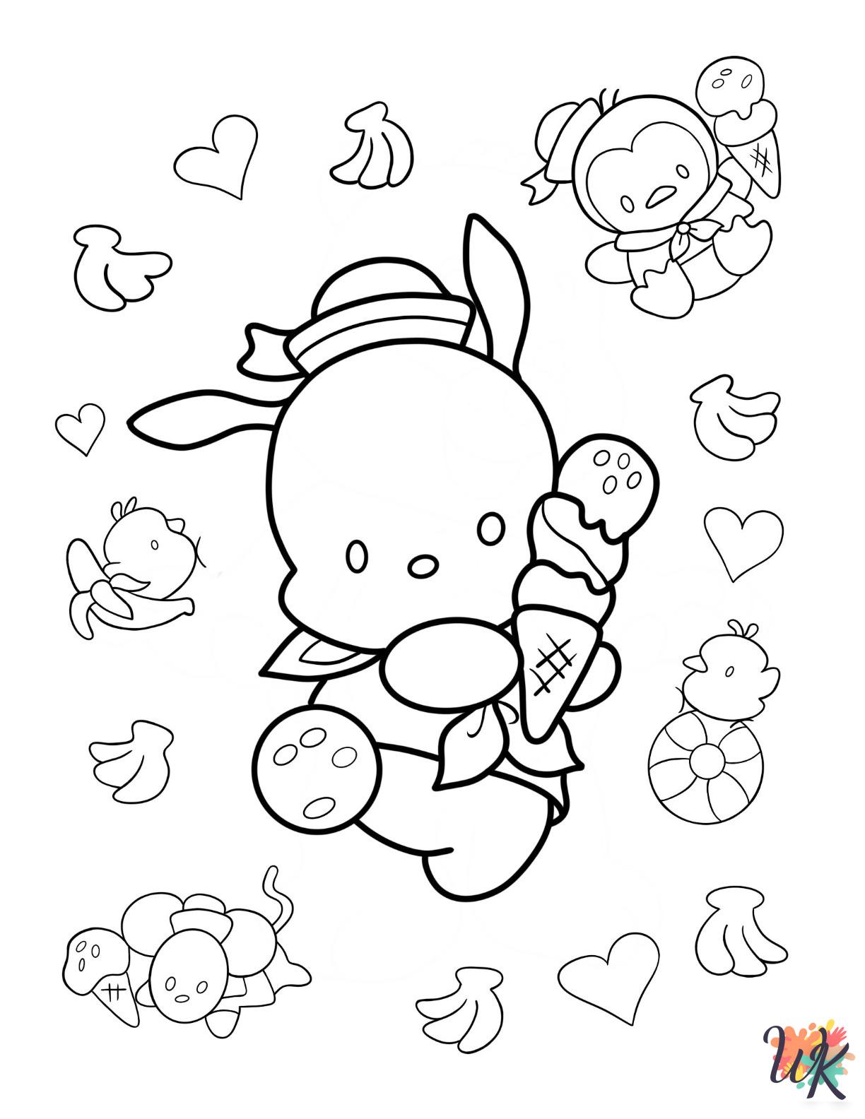 Pochacco printable coloring pages