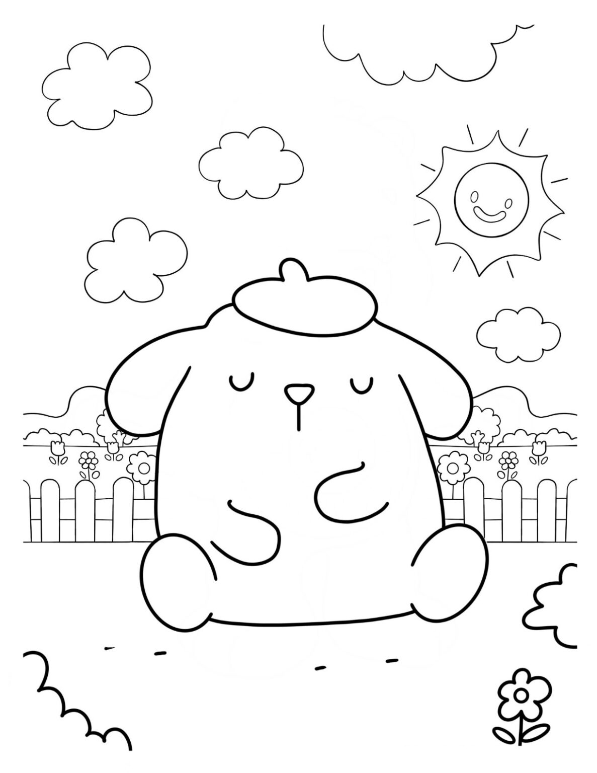 20 Pompompurin Coloring Pages For Kids - ColorinngPagesWK