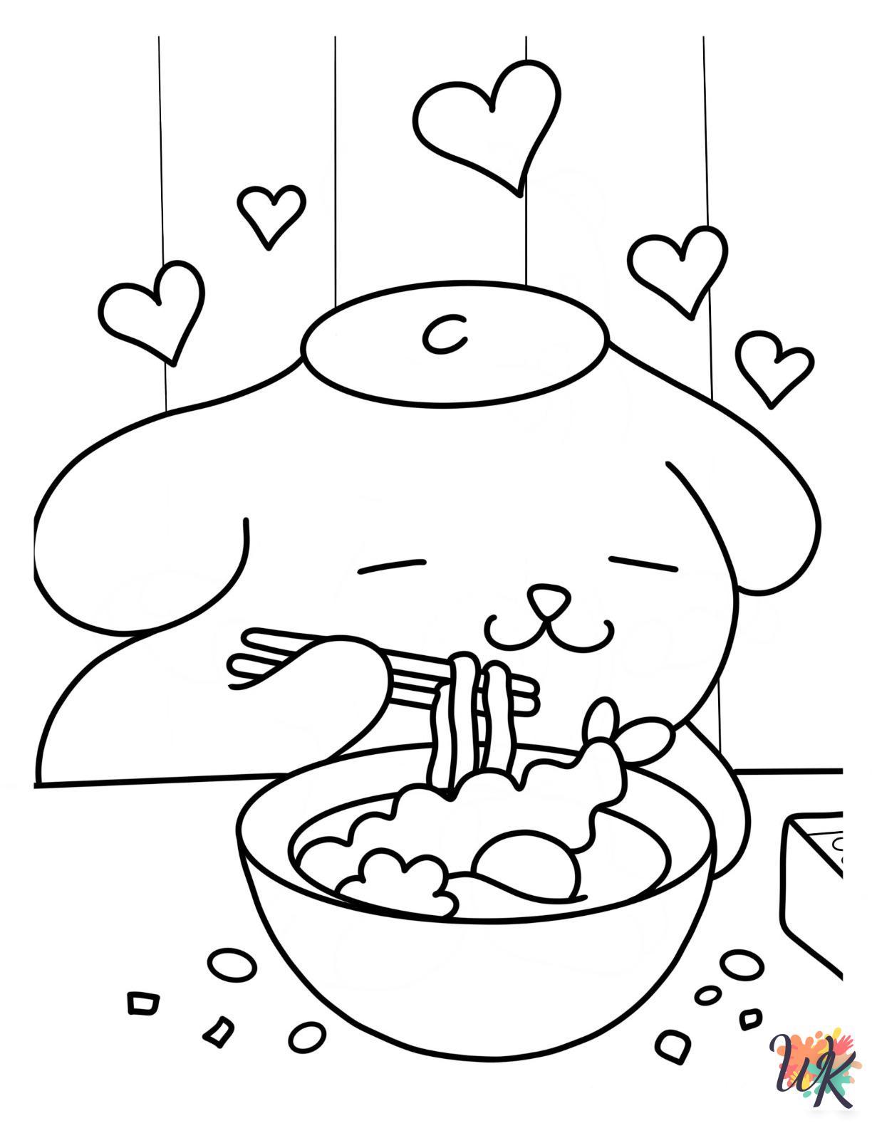 adult coloring pages Pompompurin 1