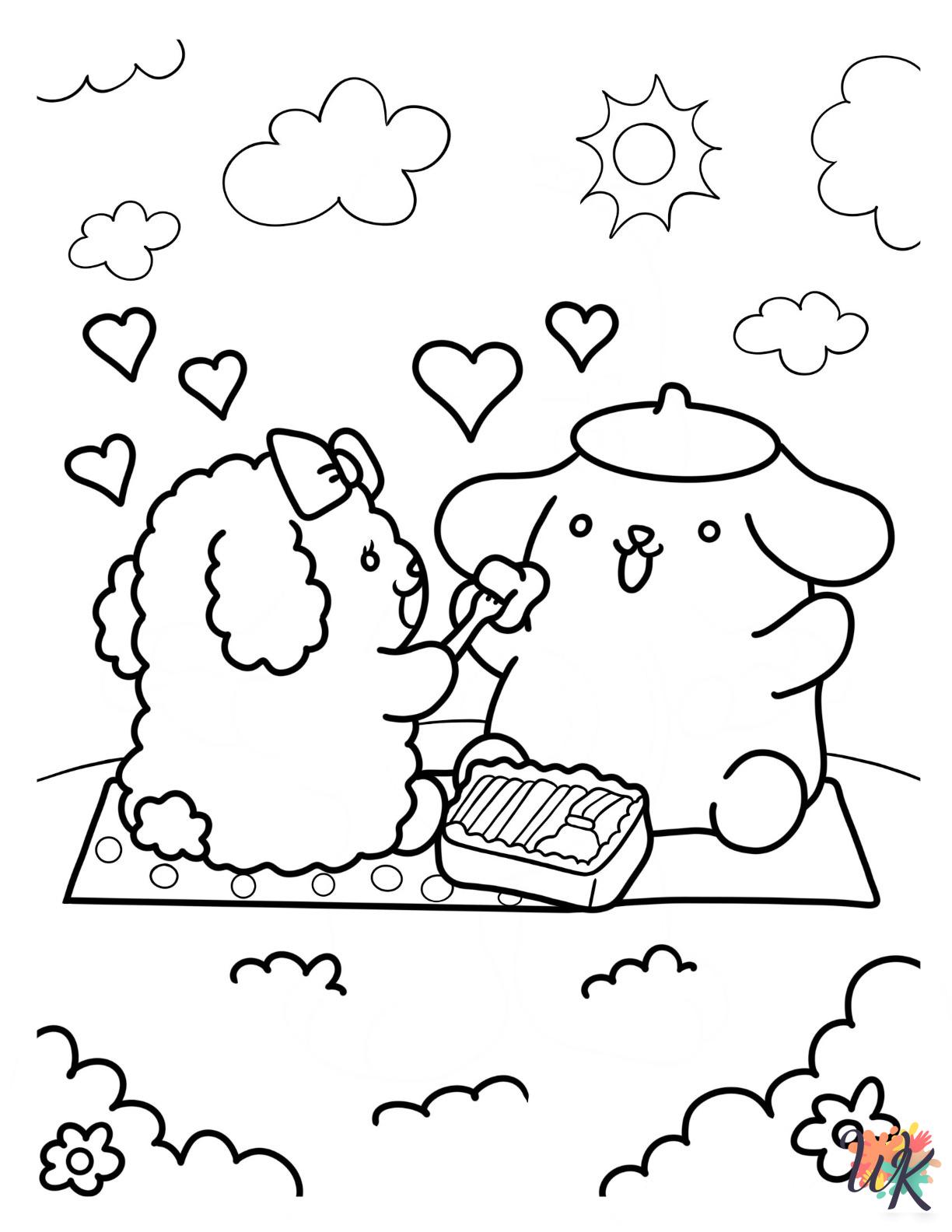 preschool Pompompurin coloring pages