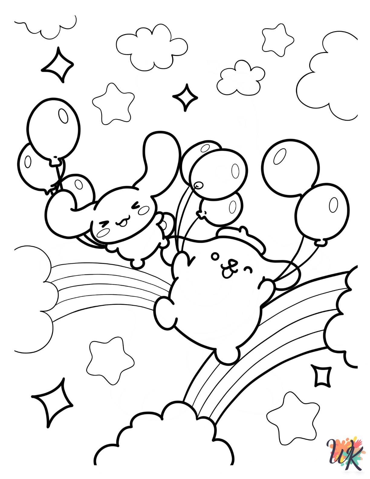 Pompompurin coloring pages printable