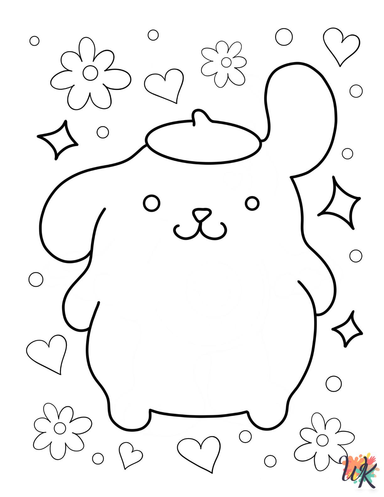 merry Pompompurin coloring pages