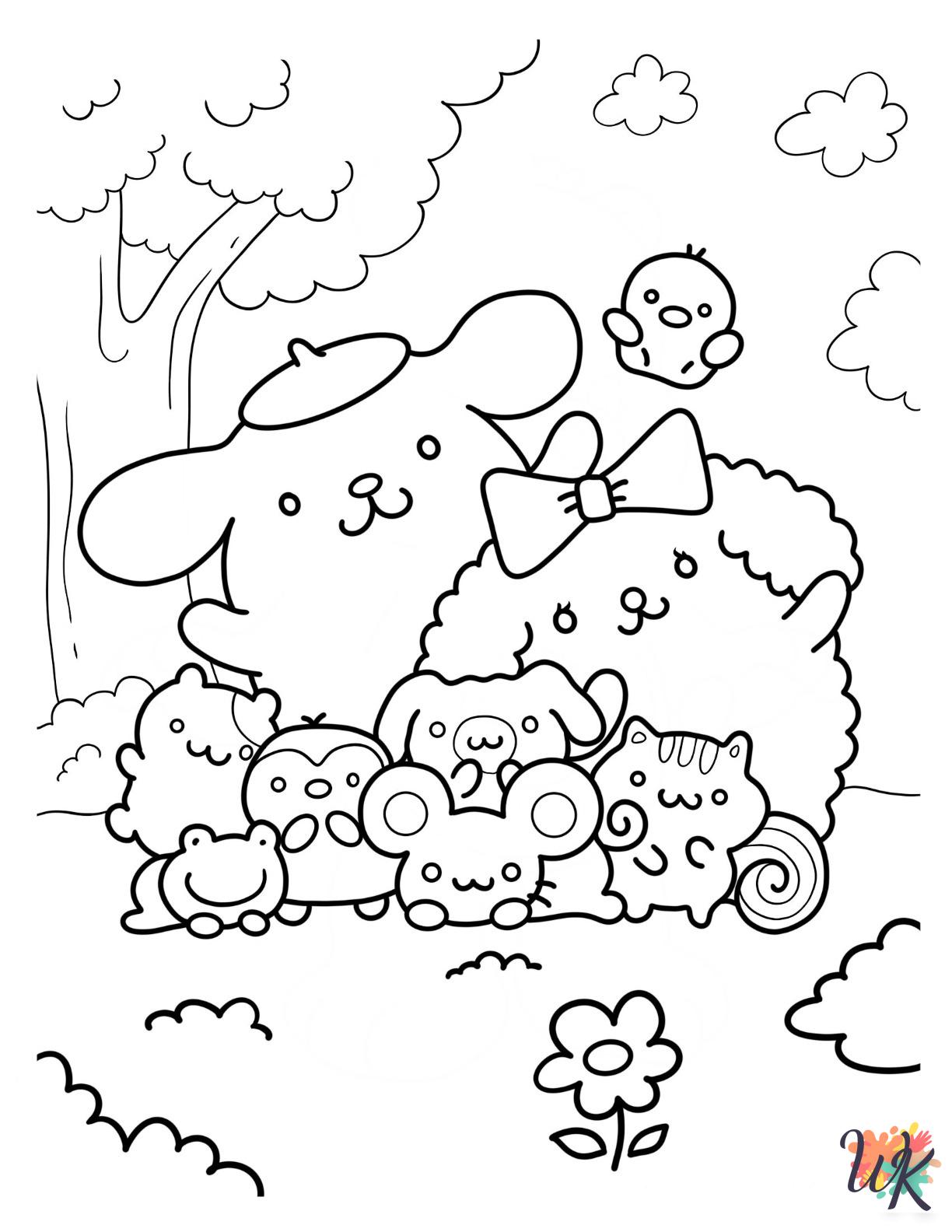 free printable Pompompurin coloring pages for adults