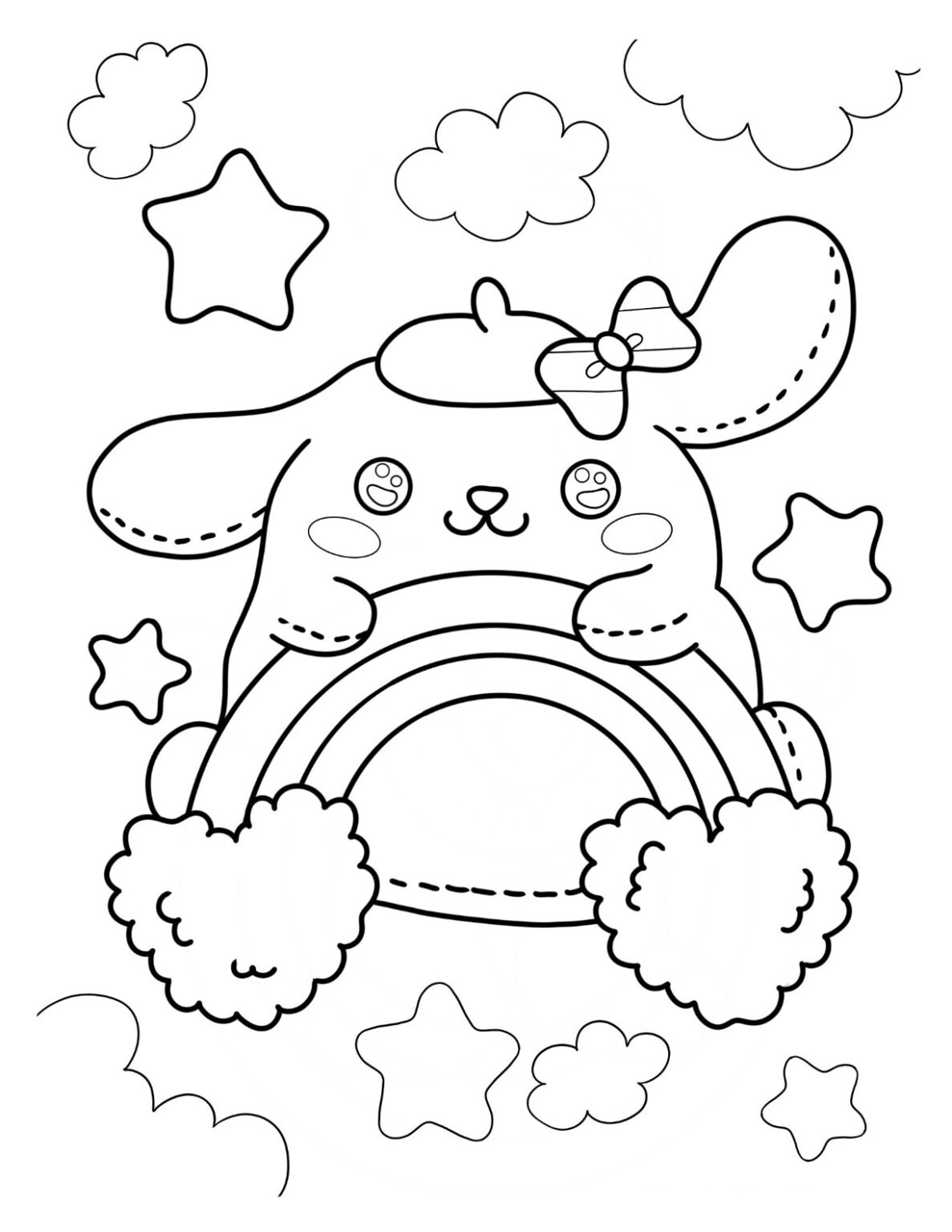 20 Pompompurin Coloring Pages For Kids - ColorinngPagesWK