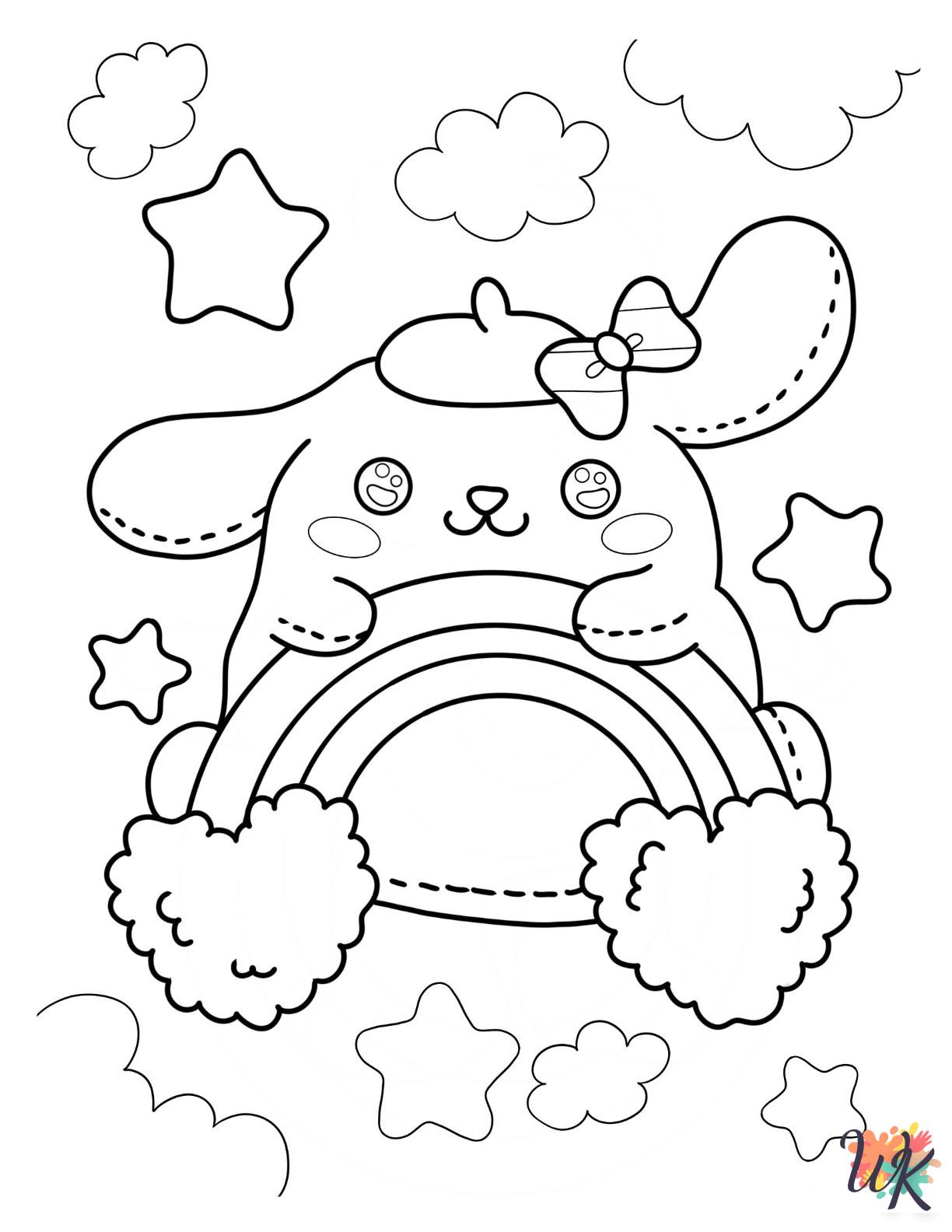 Pompompurin coloring pages to print