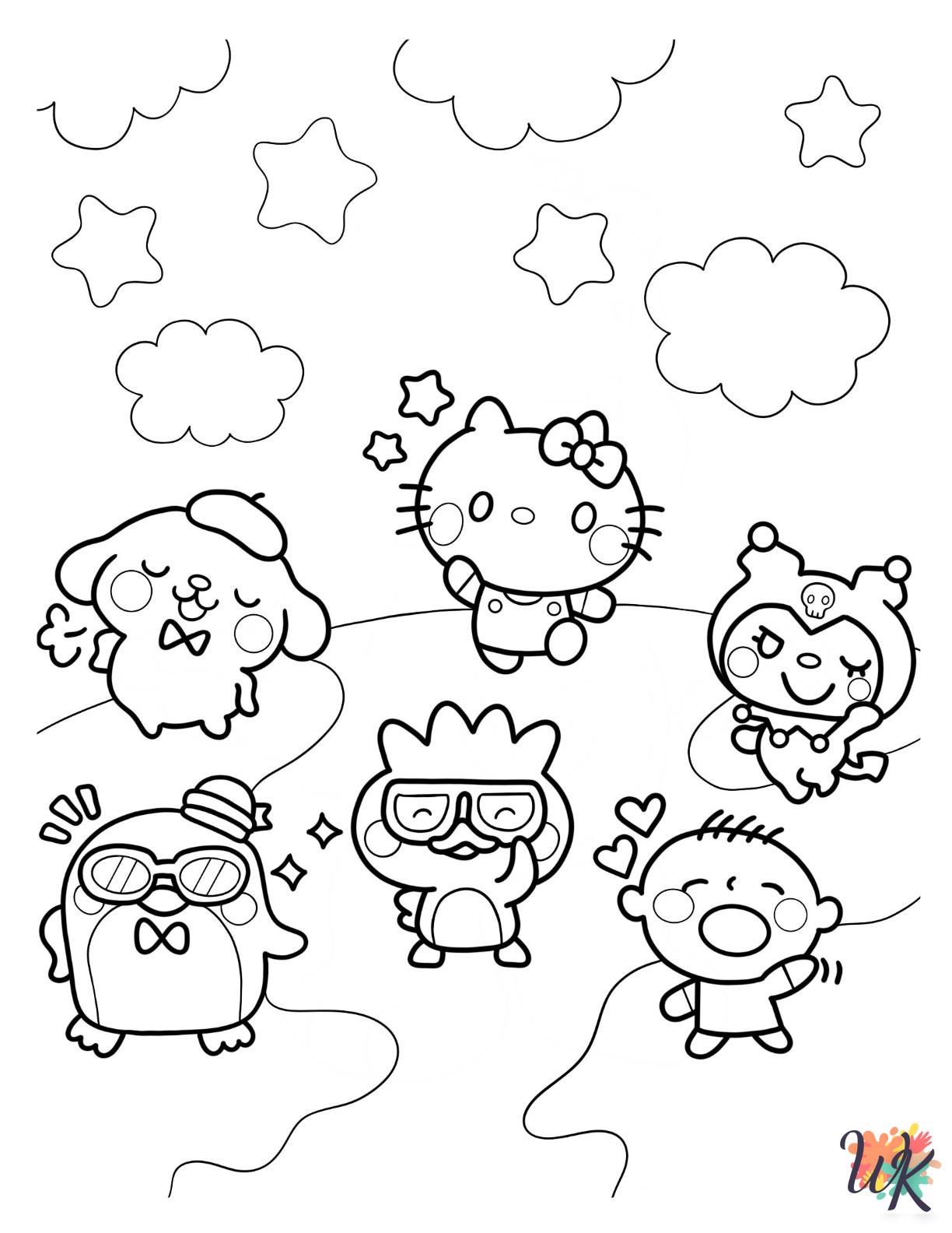 free full size printable Pompompurin coloring pages for adults pdf