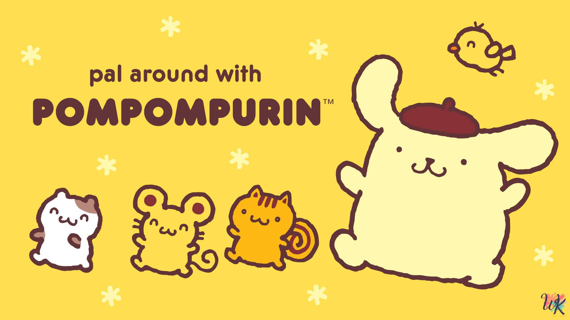 Pompompurin Coloring Pages 1 Pompompurin Coloring Pages