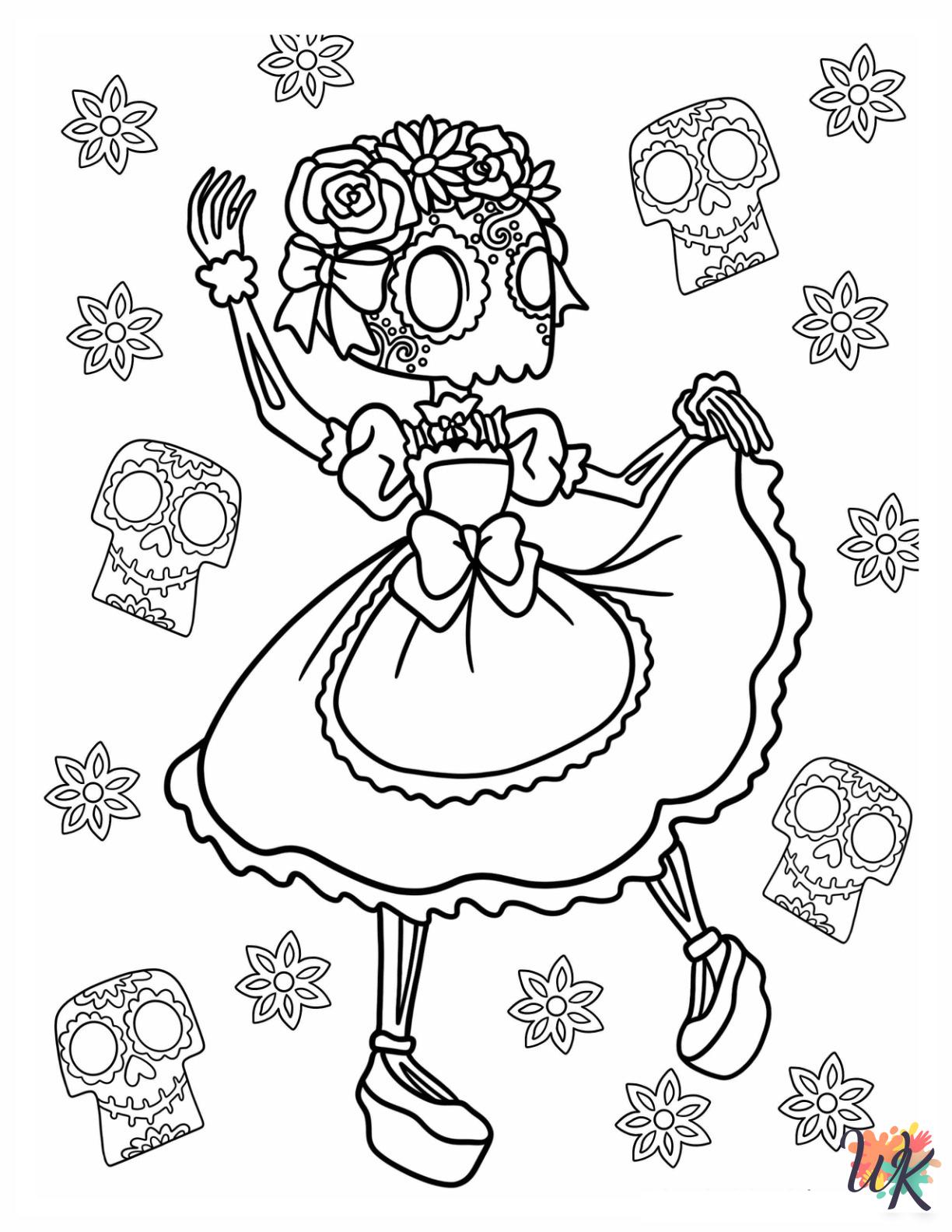 Skeleton Coloring Pages 18