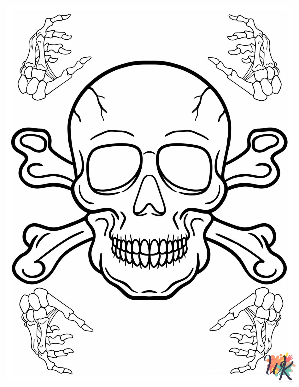 coloring pages for Skeleton