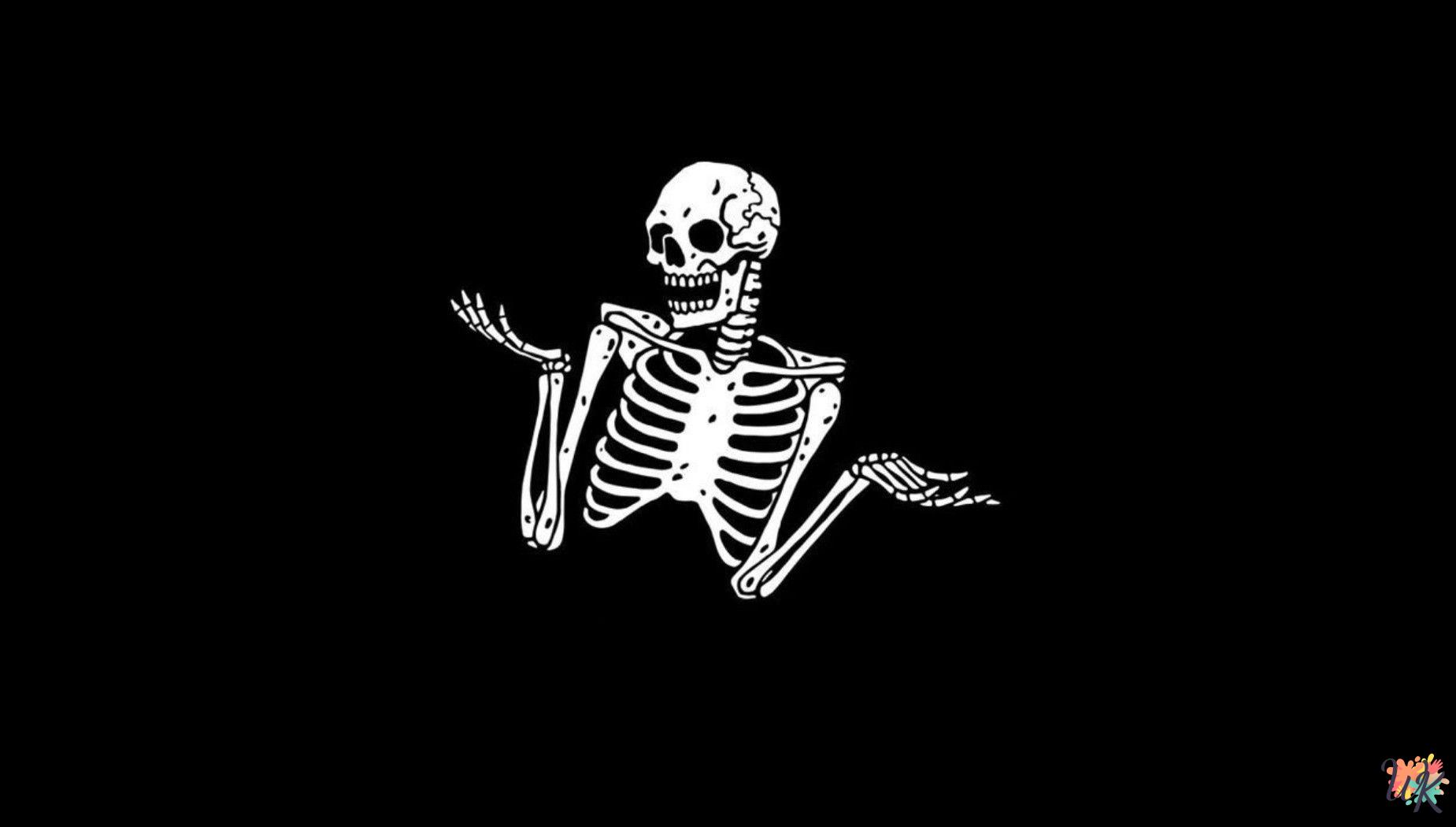 Skeleton Coloring Pages 1 Skeleton Coloring Pages