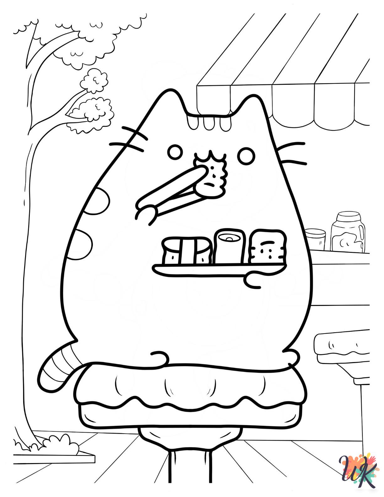 easy Sushi coloring pages