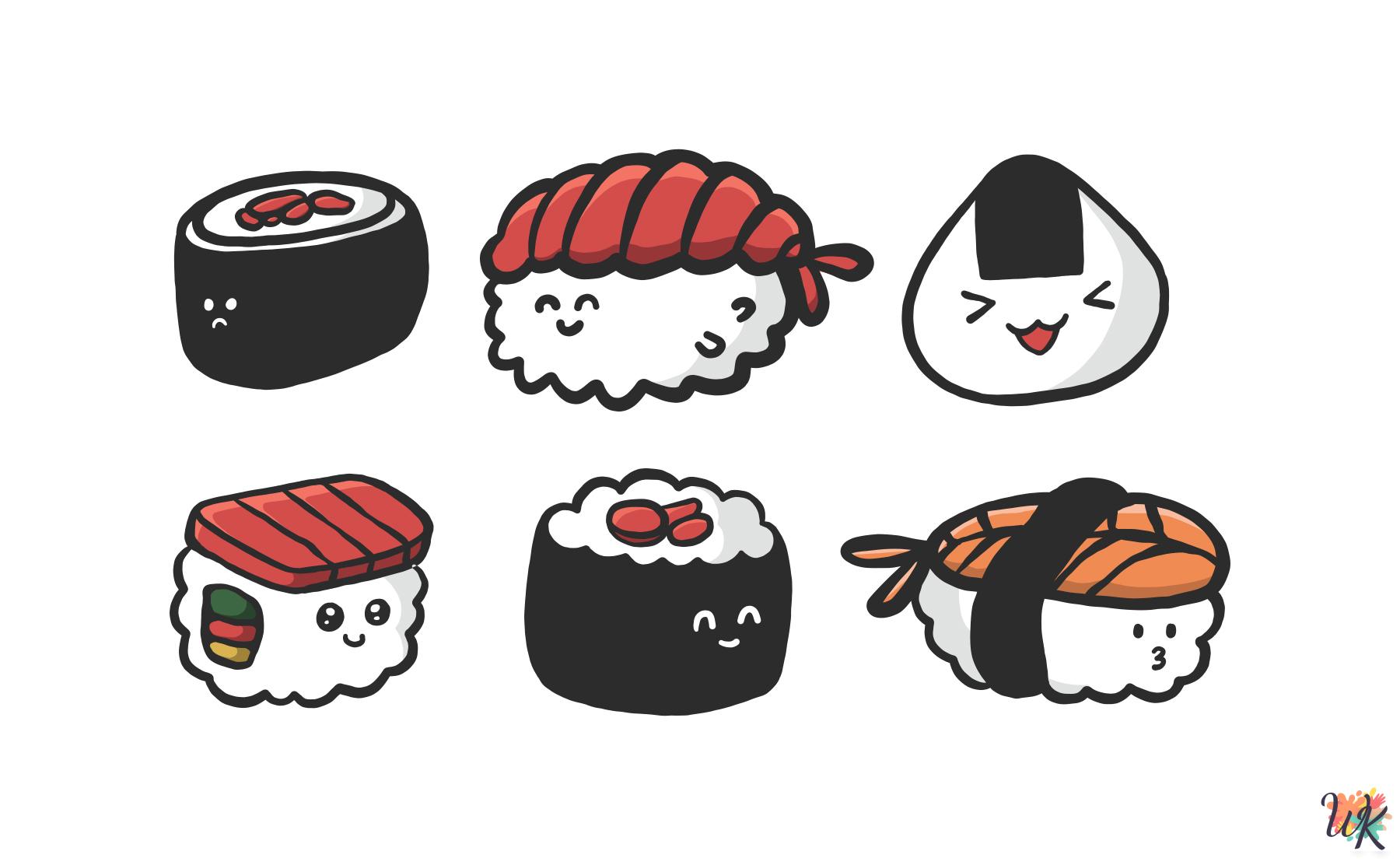 Sushi Coloring Pages 1 Sushi Coloring Pages